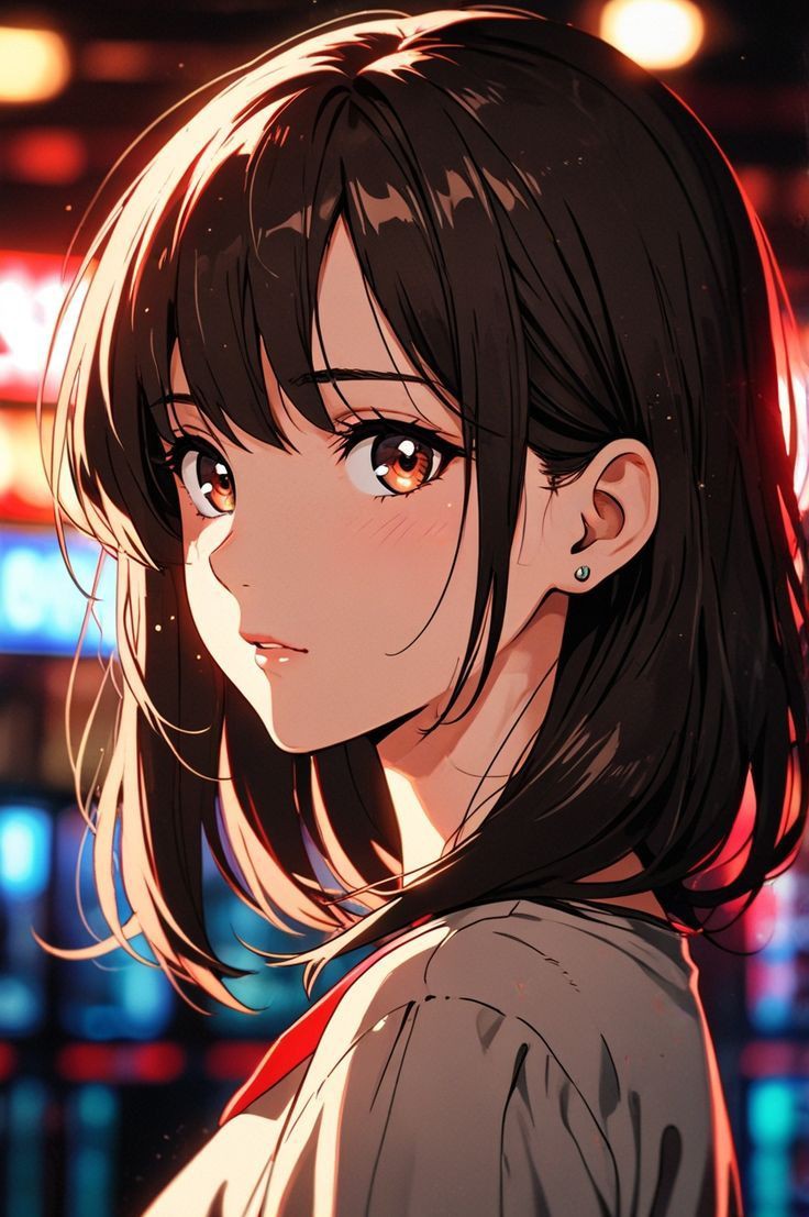 Aesthetic Anime Girl DP for Instagram