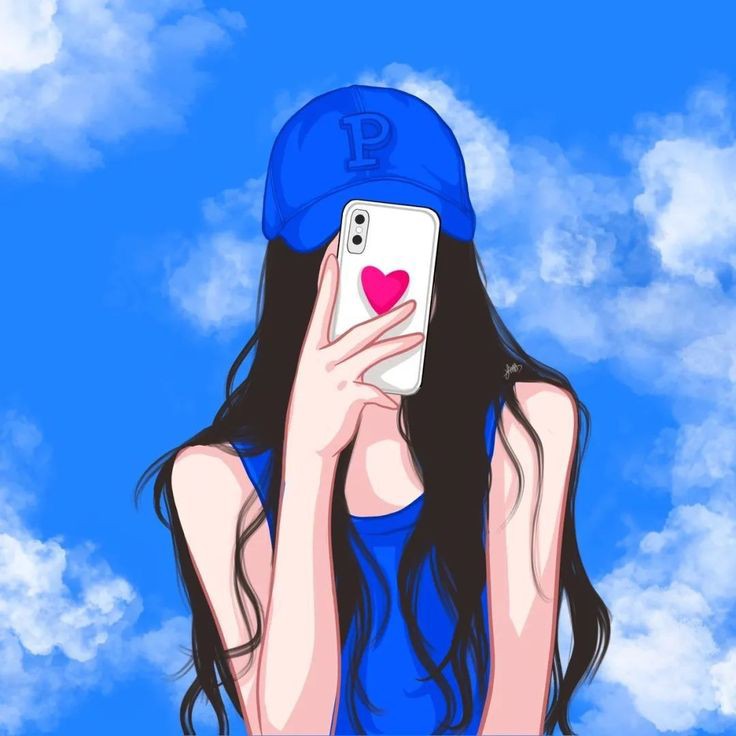 Cartoon DP for Girls