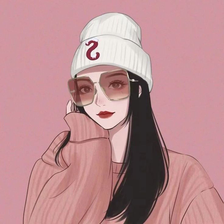 Cute Cartoon Girl DP