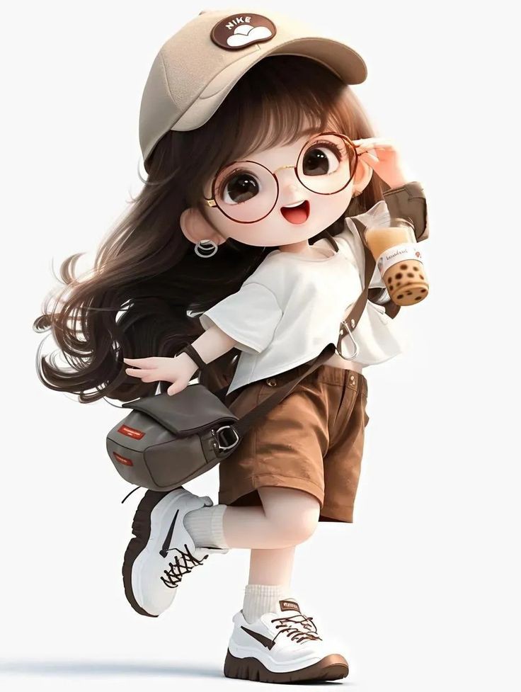 Stylish Cartoon Girl DP