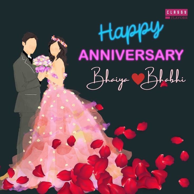 Brother Bhaiya Bhabhi Anniversary Wishes Images
